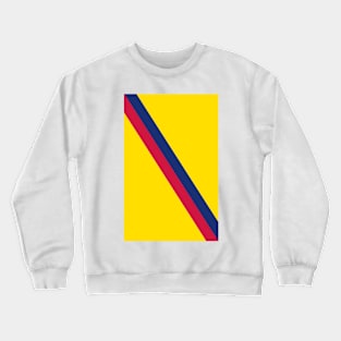 Barcelona Yellow Blue Red Sash Crewneck Sweatshirt